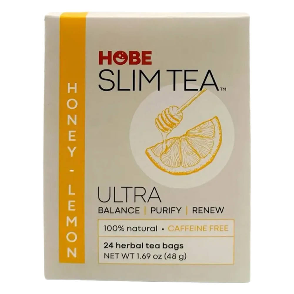 Hobe Labs Ultra Slim Herbal Tea Bags, Honey Lemon, 24 Ea